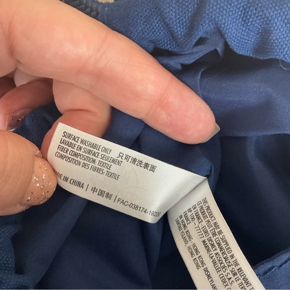 🌈HP🌈 Auth Walt Disney World 2020 Cinderellas Castle Canvas Cinch Bag Backpack - Picture 8 of 8